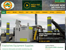 Tablet Screenshot of explosiveequipment.com